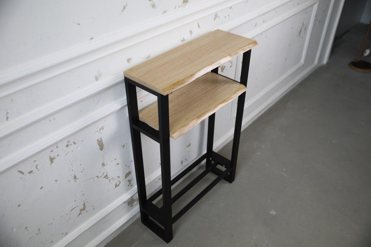 Консоль пристенная из дерева и металла 80х24х92 см (ML-103.5) Консоль пристенная из дерева и металла 80х24х92 см (ML-103.5)