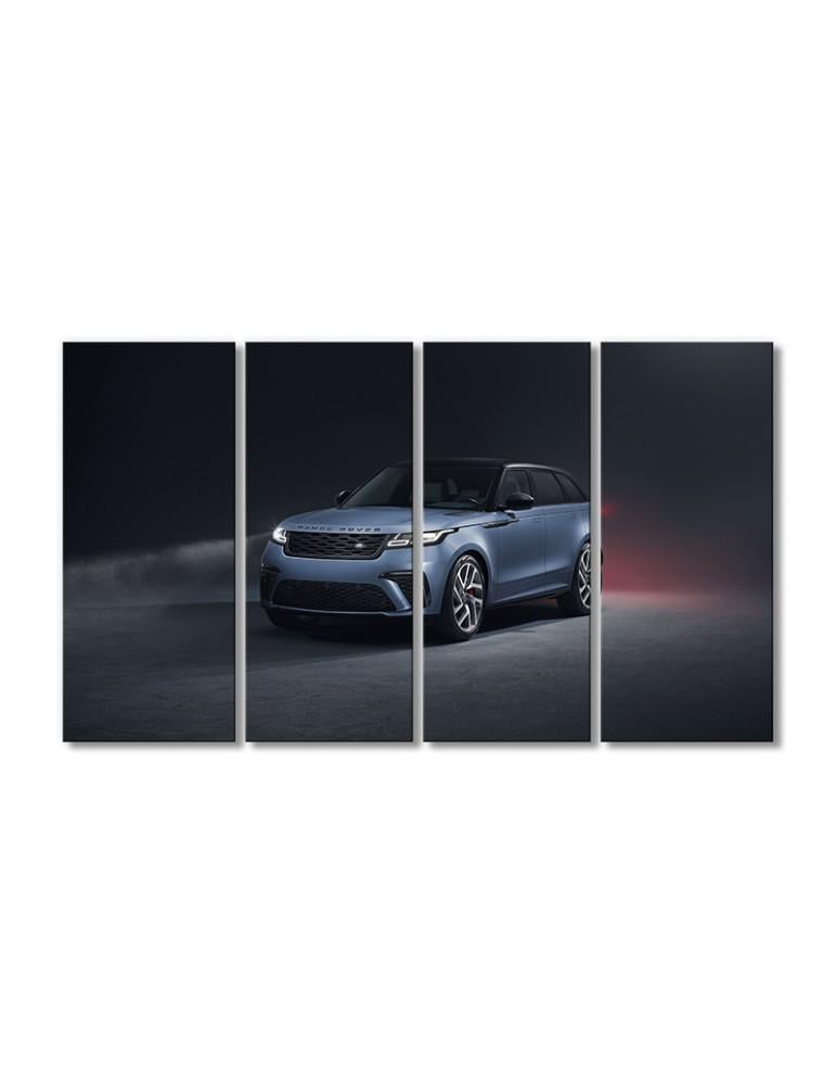 Картина модульная Рендж Ровер Велар автомобиль 4 модуля 60x90 см