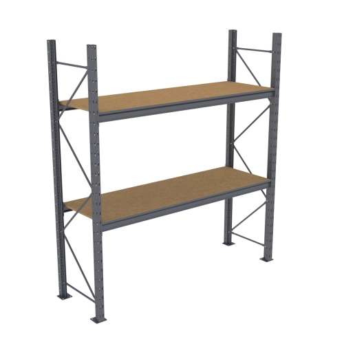 Стелаж Modern-Expo Mini Rack з полицями ДСП основна секція 2 рівні 2584х1850х615 мм (3-3-56) - фото 1