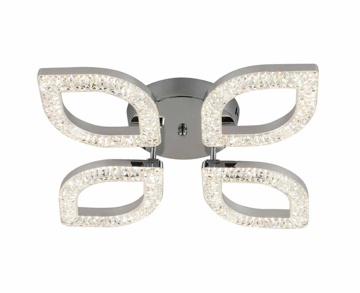 Люстра стельова світлодіодна Lighthouse SRS-19916/4 CR 40Wх2 Хром