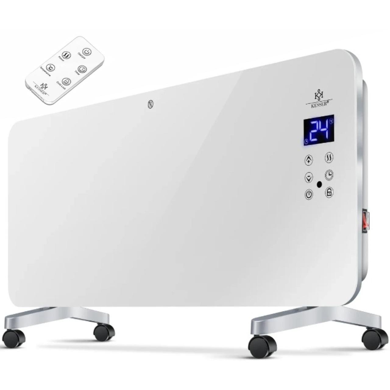 Обогреватель электрический стеклянный KESSER 92x9x38 см