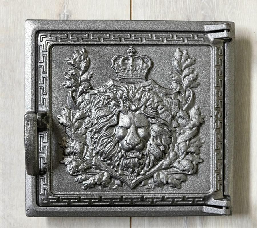 Комплект дверей чугунных для печей и камина KHLP Лев 3 шт. - фото 2 Комплект дверей чугунных для печей и камина KHLP Лев 3 шт. - фото 2