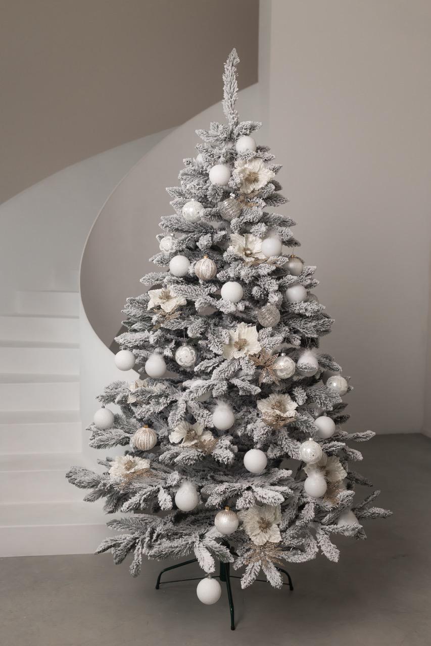 Елка искусственная БЕЙБЕРИ Заснеженная 2.22 м с металлической подставкой на 30% пышнее, модель 2025 года - фото 8 Елка искусственная БЕЙБЕРИ Заснеженная 2.22 м с металлической подставкой на 30% пышнее, модель 2025 года - фото 8