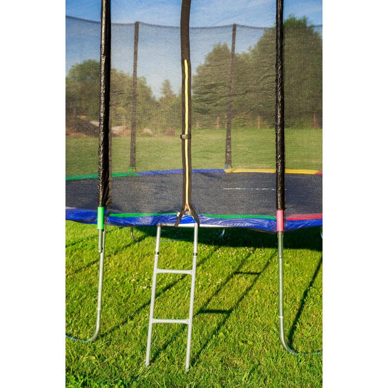 Батут Just Fun с сеткой 404 см + лестница Multicolor - фото 7 Батут Just Fun с сеткой 404 см + лестница Multicolor - фото 7