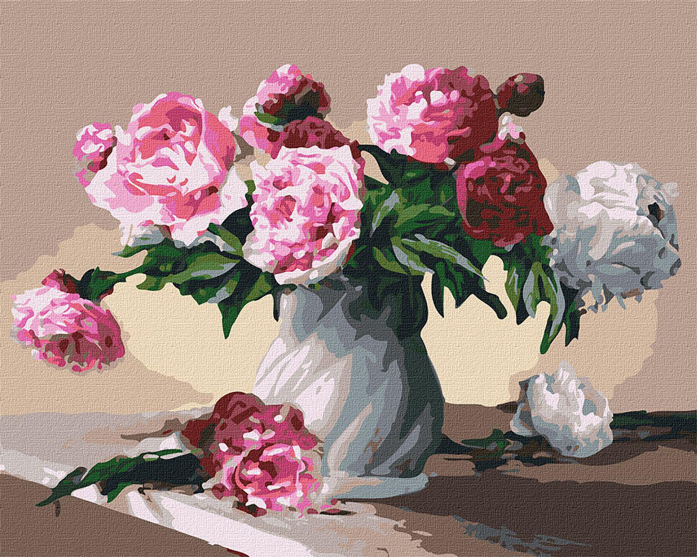 Картина по номерам Идейка Цветы Букеты Цветы любви 40х50 см в термопакете (КНО3001-mt)