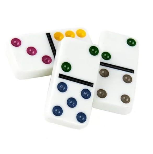Гра настільна Доміно Dominoes Set 6 color dot Wave у жерстяному боксі (25776280) - фото 5 Гра настільна Доміно Dominoes Set 6 color dot Wave у жерстяному боксі (25776280) - фото 5