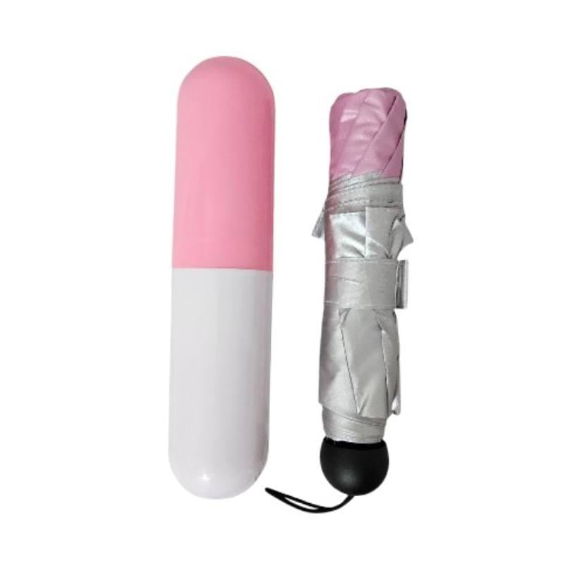 Міні-парасолька кишенькова Capsule Umbrella Рожевий (531090d5)