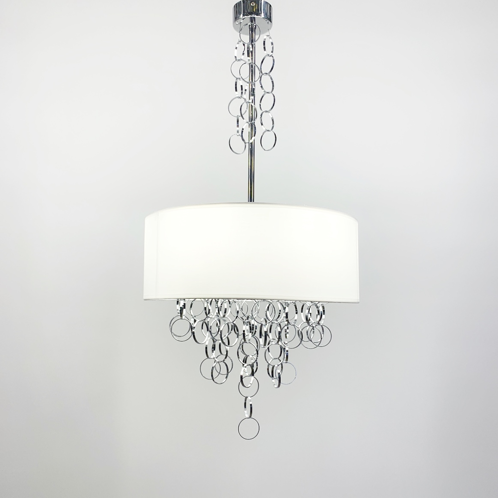 Люстра из серии Curtis на 6 ламп Ø 40 см Белый/Хром (MJ 32 WT)