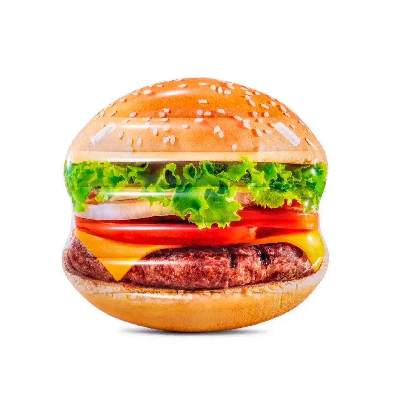 Надувний матрац для плавання Intex 58780 Гамбургер одномісний (14876250)