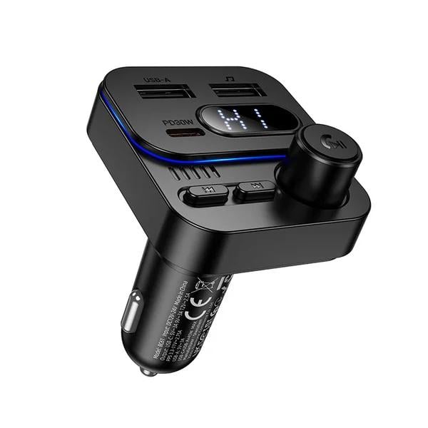 Автомобільний адаптер з FM-модулятором Borofone BC61 Ocean Bluetooth 5.4 45W USB-A/USB-C Black (6941991125126) Автомобільний адаптер з FM-модулятором Borofone BC61 Ocean Bluetooth 5.4 45W USB-A/USB-C Black (6941991125126)