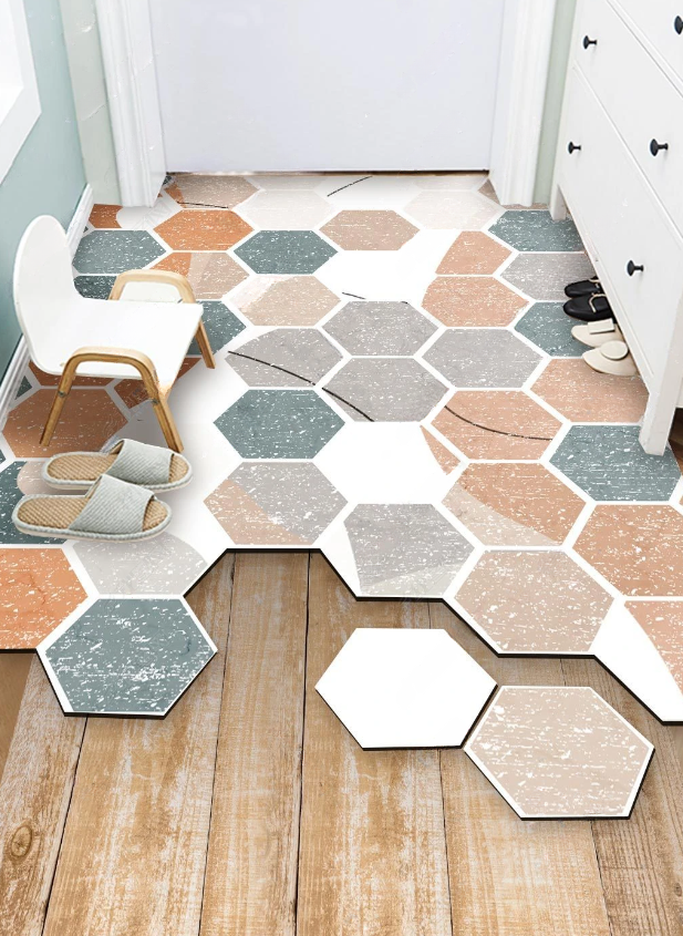 Грязезащитный коврик резиновый для прихожей 120х140 см (KRS048)