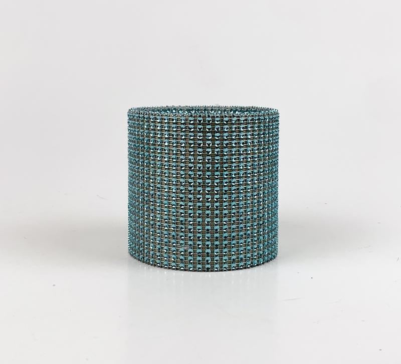 Коробка гламурна 10х10 см Бірюзовий (1413)