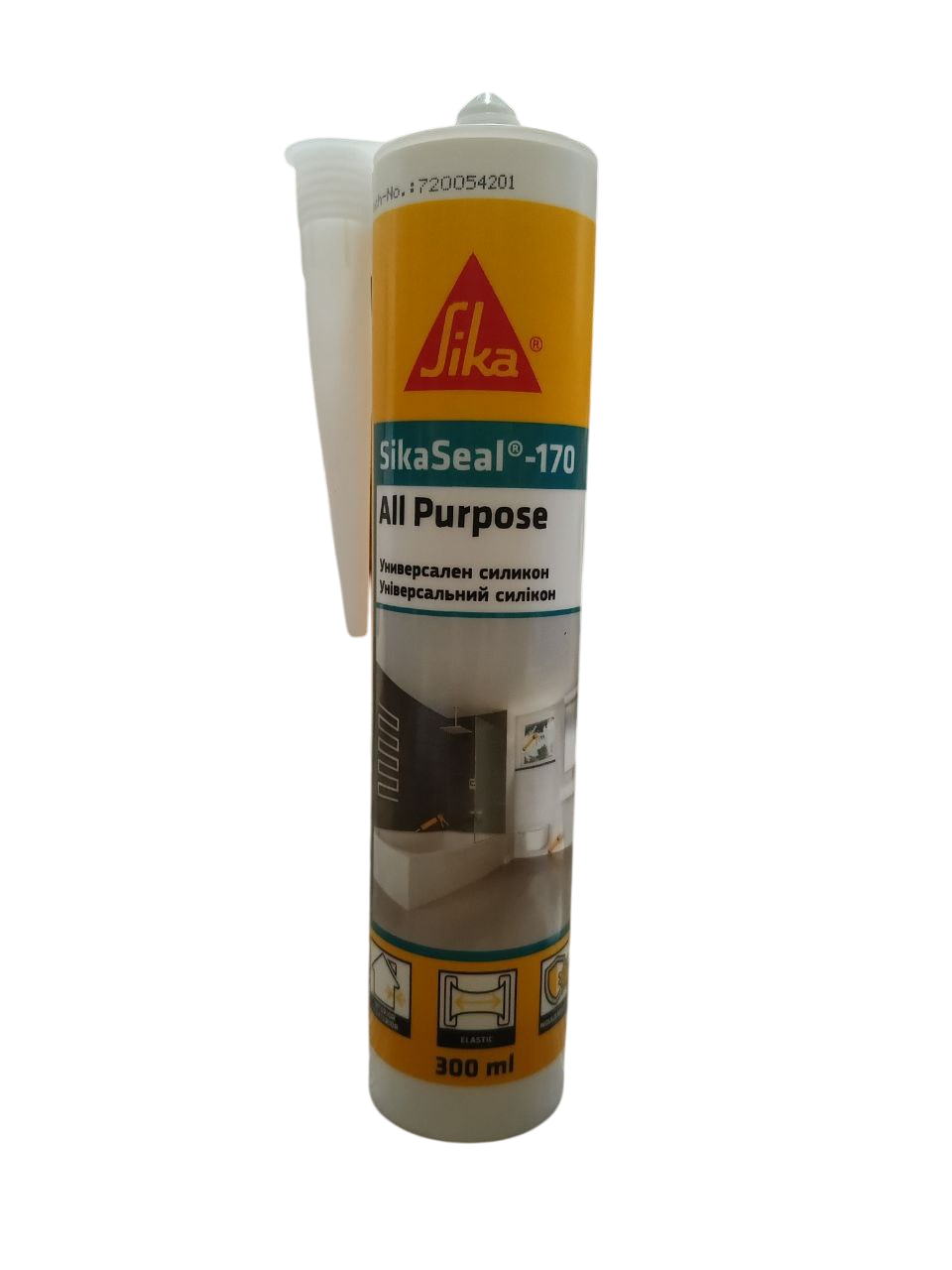 Герметик силиконовый Sikaseal-170 All Purpose Прозрачный (786264) Герметик силиконовый Sikaseal-170 All Purpose Прозрачный (786264)