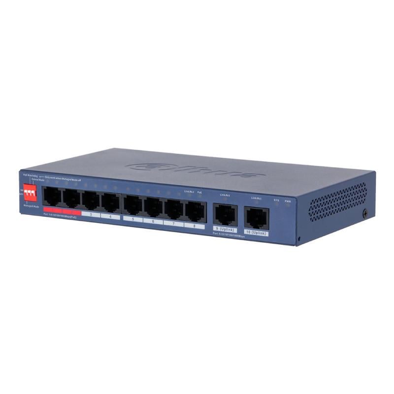 Коммутатор управляемый Dahua DH-CS4010-8GT-110-V2 PoE 8 портов