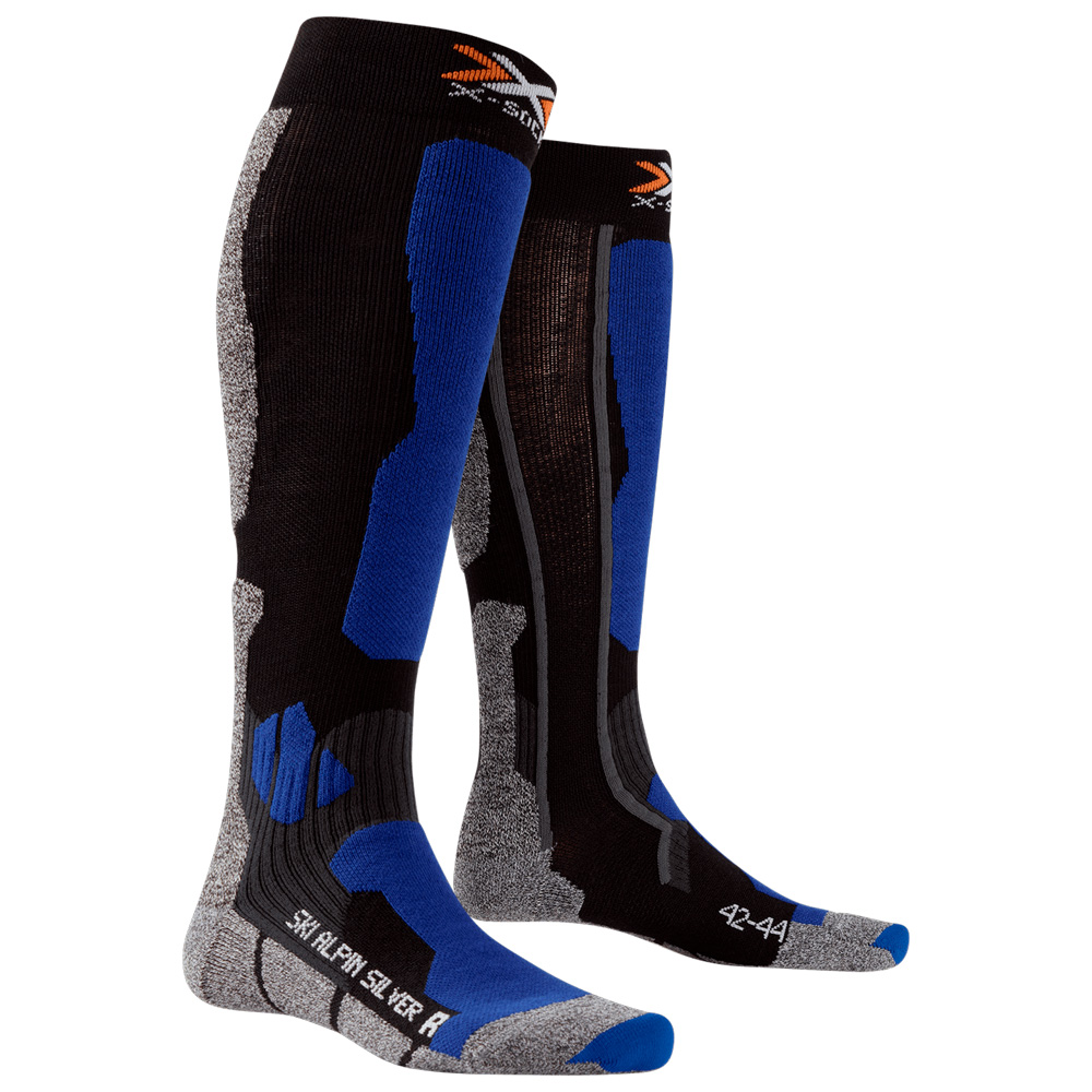 Носки X-Socks Ski Alpine Silver X020413-B040 р. 39/41 Black/Cobalt/Blue