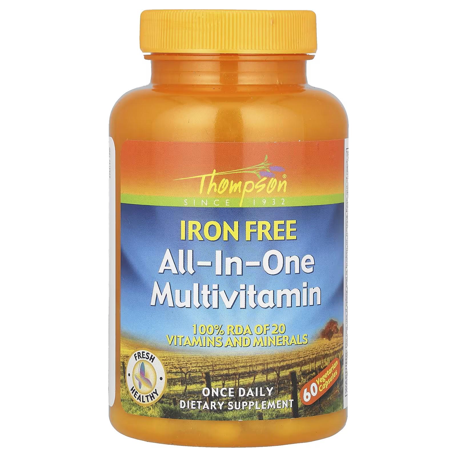 Мультивитамины Thompson All-in-One Multivitamin 60 вегетарианских капсул