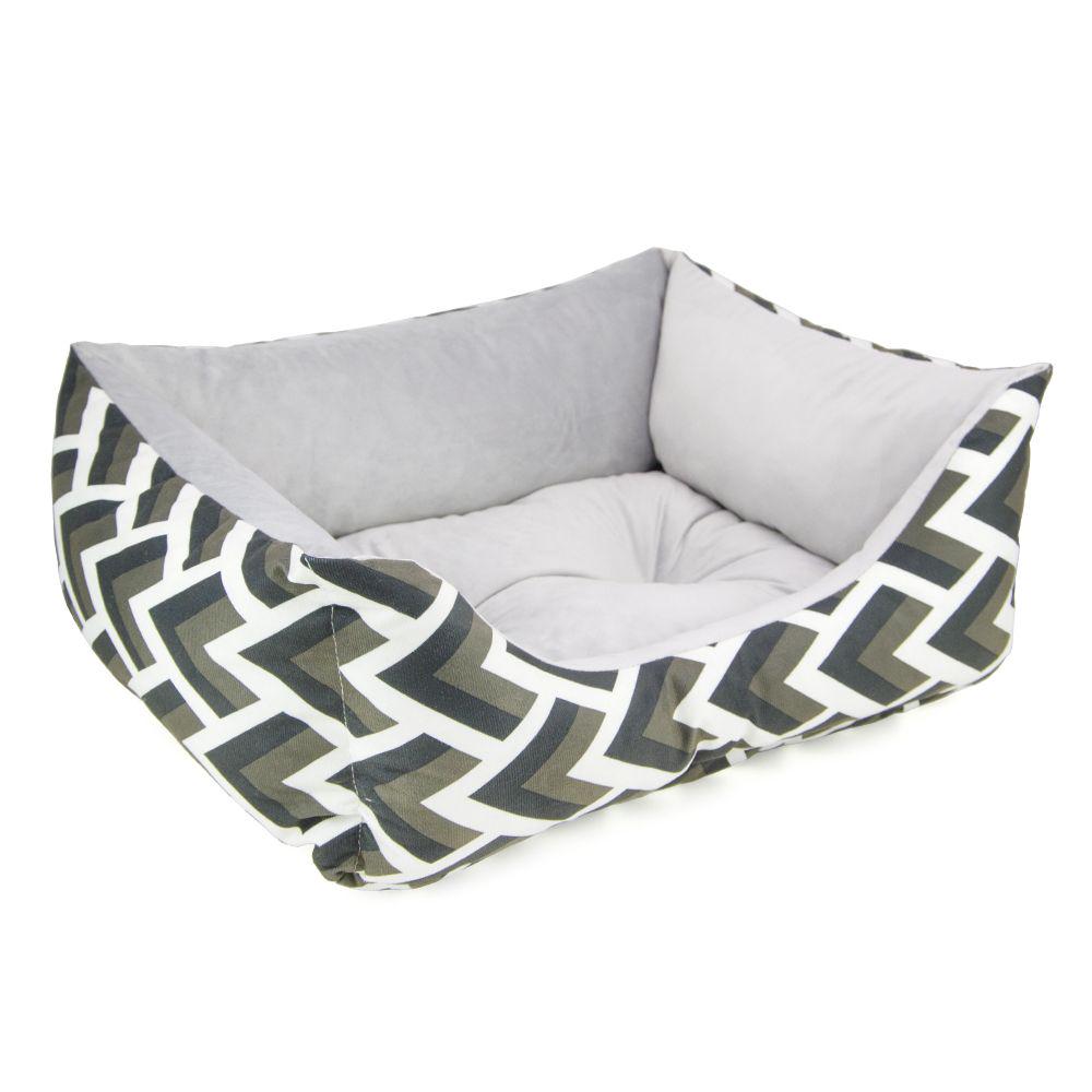 Лежак для собак двухсторонний Сэнди 500х605х230 мм Серый (A-009501)