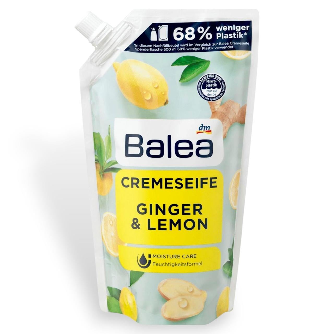 Крем-мило рідке Balea Імбир і Лимон запаска 500 мл Крем-мило рідке Balea Імбир і Лимон запаска 500 мл