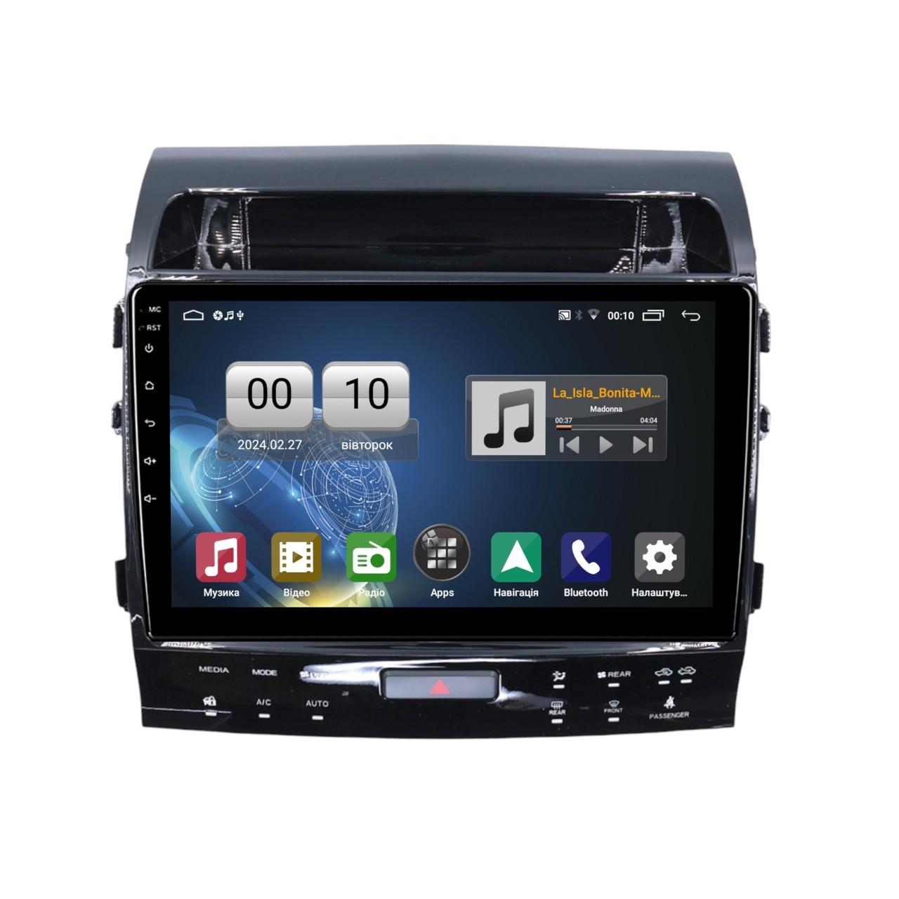 Магнитола штатная QIV Q1 для Toyota Land Cruiser 11 200 2007-2015 K 10" (2252662766)