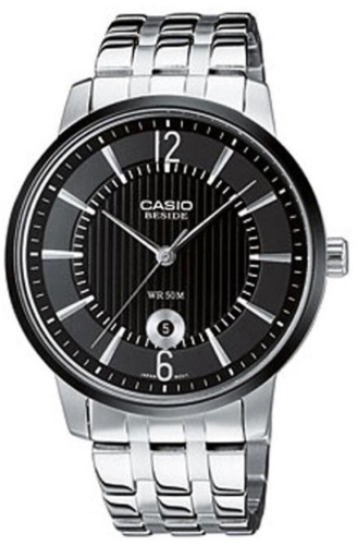 Наручные часы мужские Casio Beside BEM-118BD-1A со стальным корпусом Черный (3150790237)