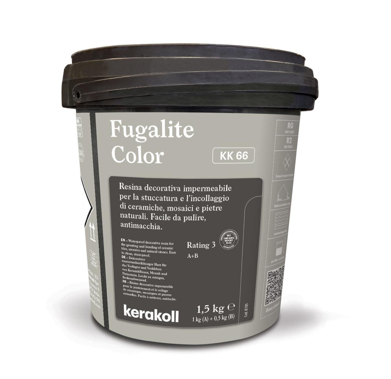 Затирка епоксидна Kerakoll Fugalite Color 1,5 кг Сірий (KK66)