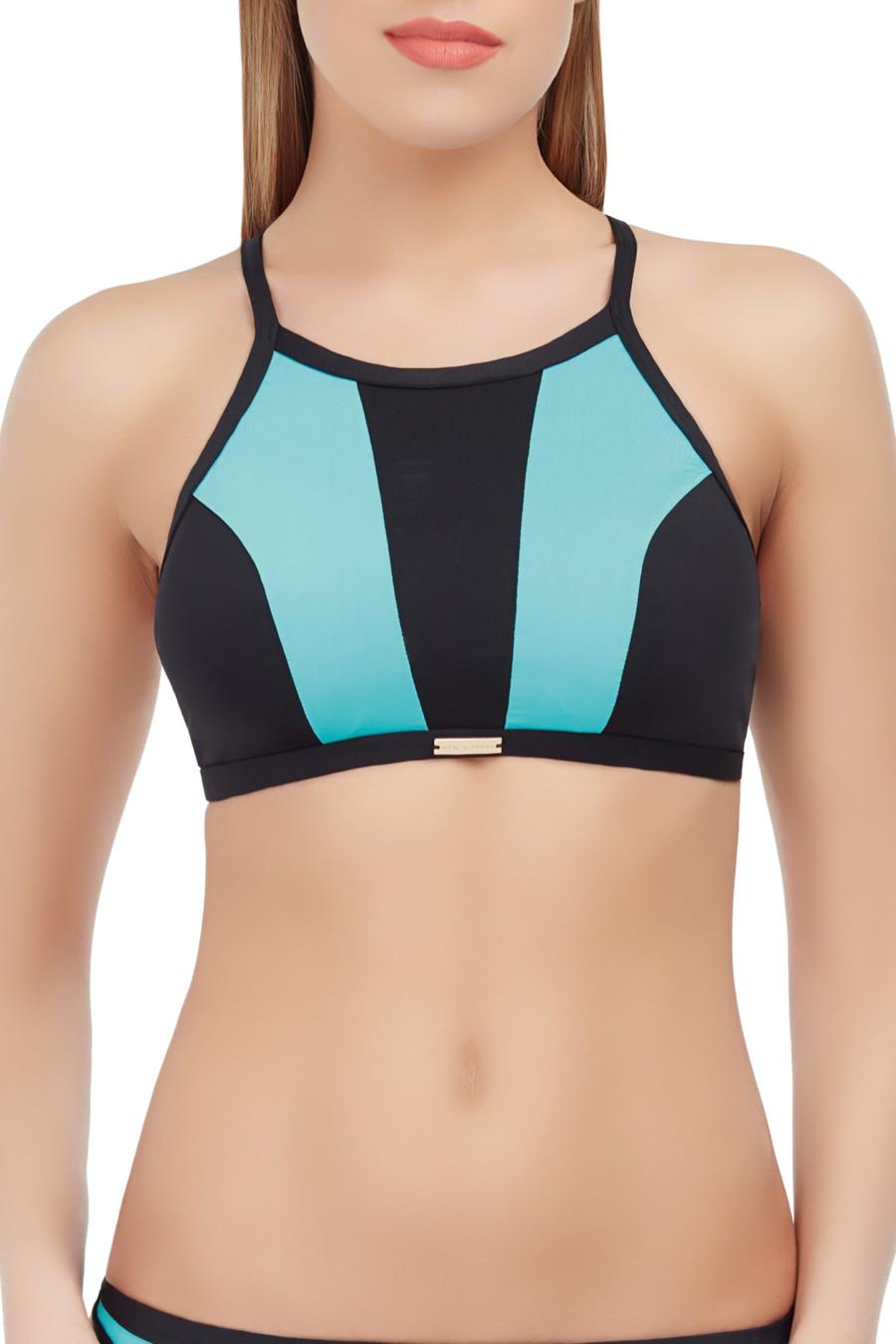 Верх купальника з м'якою чашкою Marc&Andre 44B Бірюзовий/Чорний (75098) Верх купальника з м'якою чашкою Marc&Andre 44B Бірюзовий/Чорний (75098)