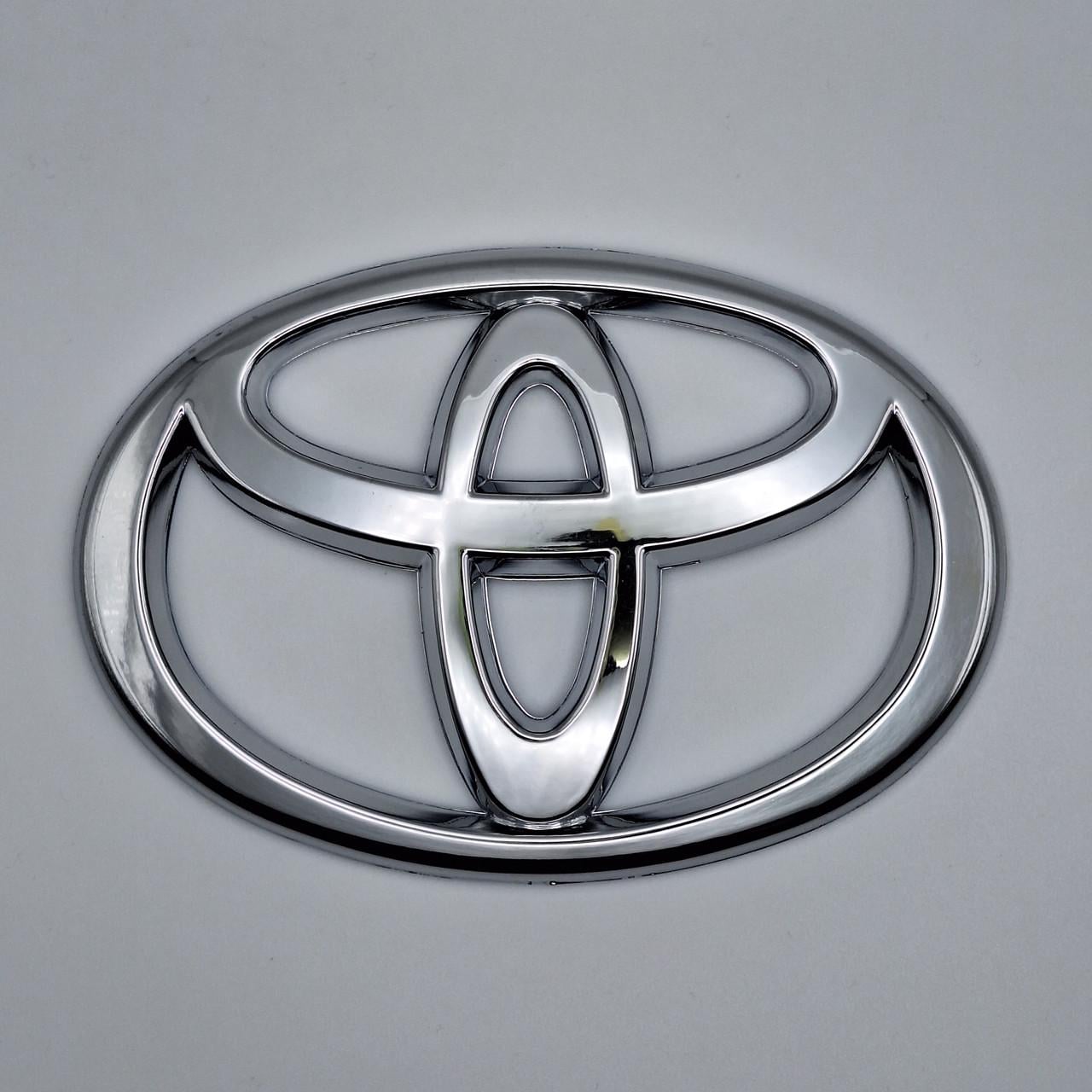 Эмблема Toyota 130х90 мм Хром (1947779594)