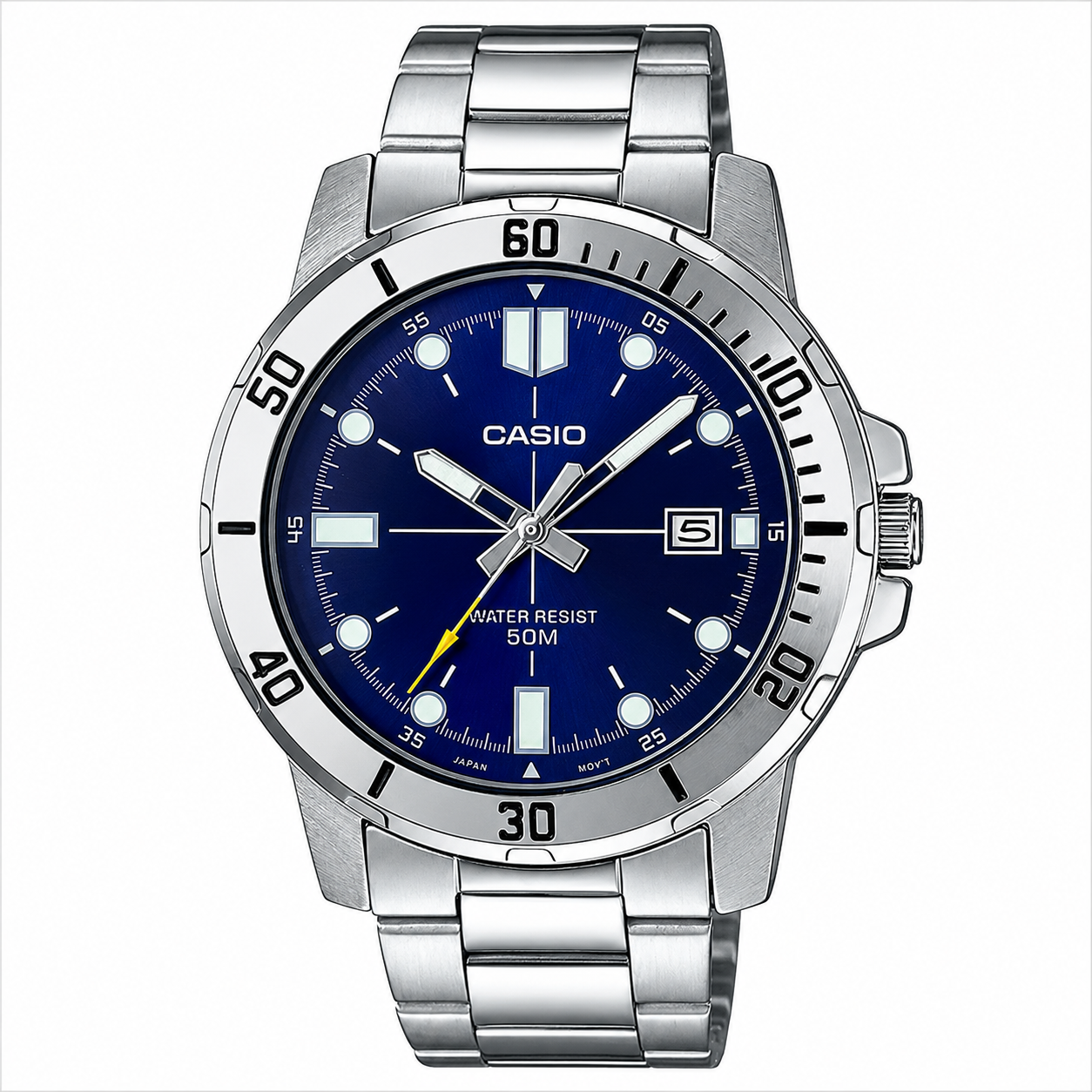 Часы наручные Casio MTP-VD01D-2E классические водостойкие Синий