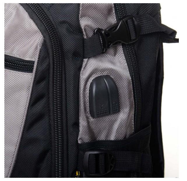 Рюкзак міський Power In Eavas 96018 27л Сірий-чорний - фото 6 Рюкзак міський Power In Eavas 96018 27л Сірий-чорний - фото 6