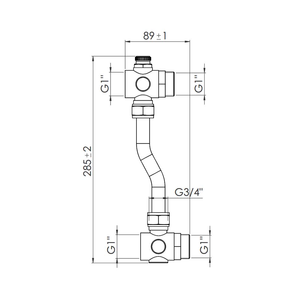 Байпас для коллектора SD Forte 1" (VD00039975) - фото 2