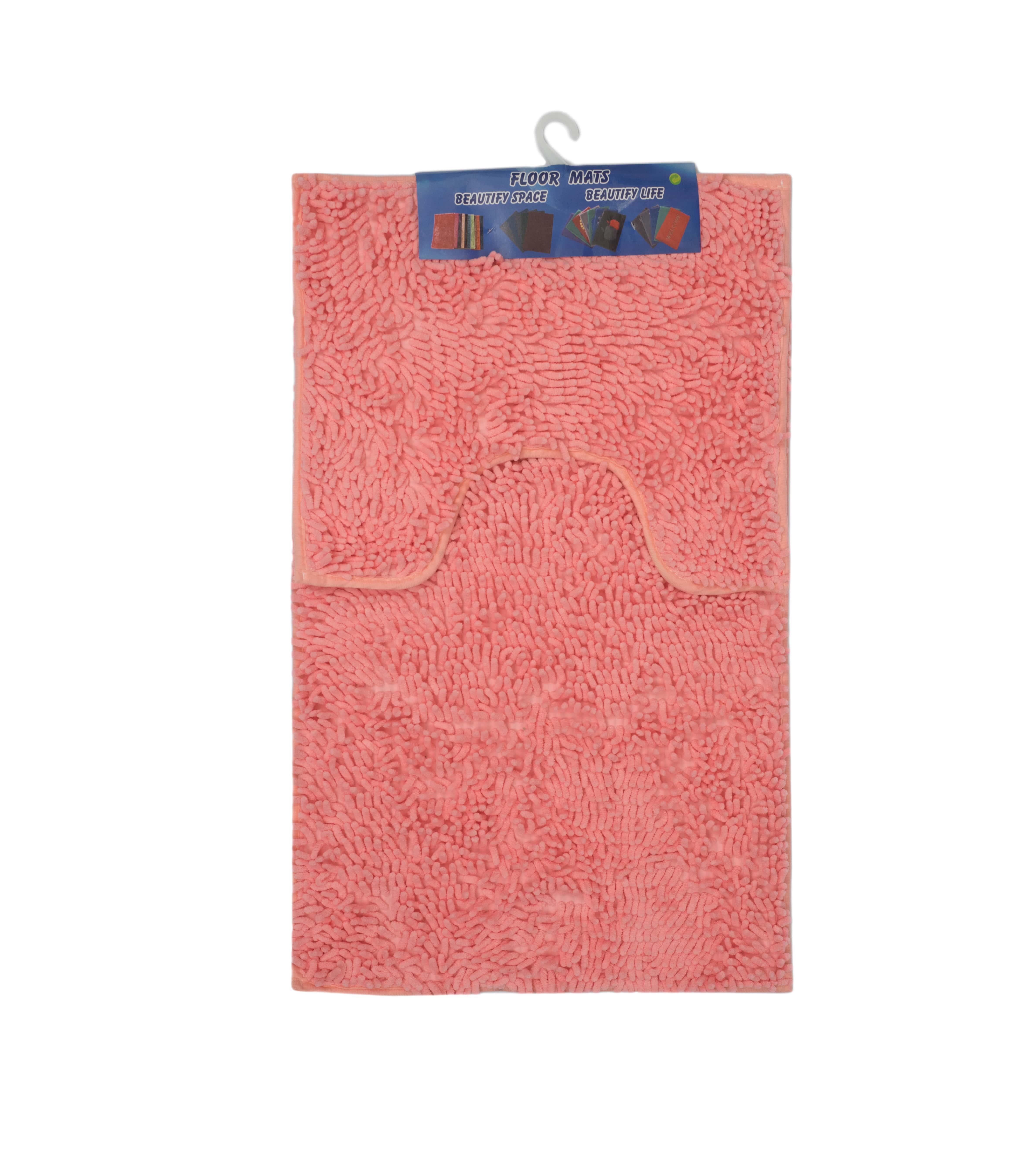 Набор ковриков Kornel в ванную комнату 50х80/40х50 см 2 шт. Розовый