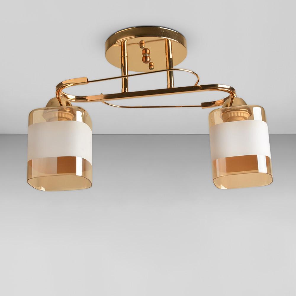 Люстра потолочная Light House SRS-18944/2А Золотой/Белый/Янтарный 