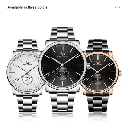 Наручний годинник Forsining 8214 Black-Cuprum - фото 2 Наручний годинник Forsining 8214 Black-Cuprum - фото 2