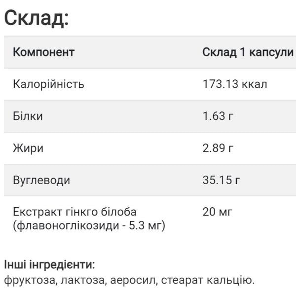 Гинкго Билоба Sunny Ginkgo Biloba 20 мг 100 капс. (000022437) - фото 2