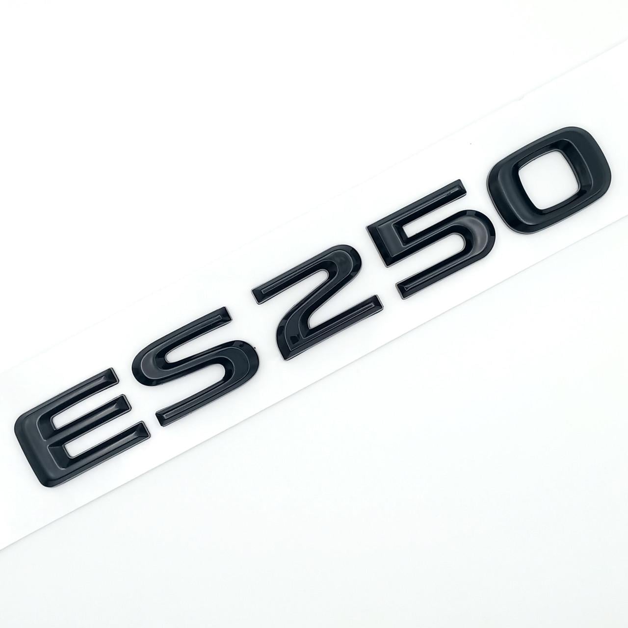 Эмблема надпись ES250 Lexus ABS 16,5х2 см Черный глянцевый (2702846781)