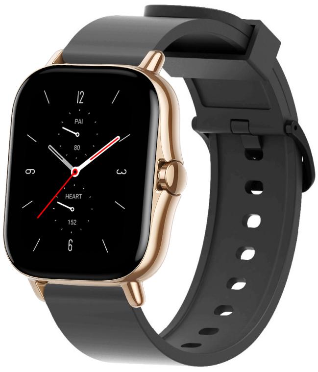 Ремешок силиконовый Like для Amazfit GTS 2 Black (22659-2B) - фото 1 Ремешок силиконовый Like для Amazfit GTS 2 Black (22659-2B) - фото 1