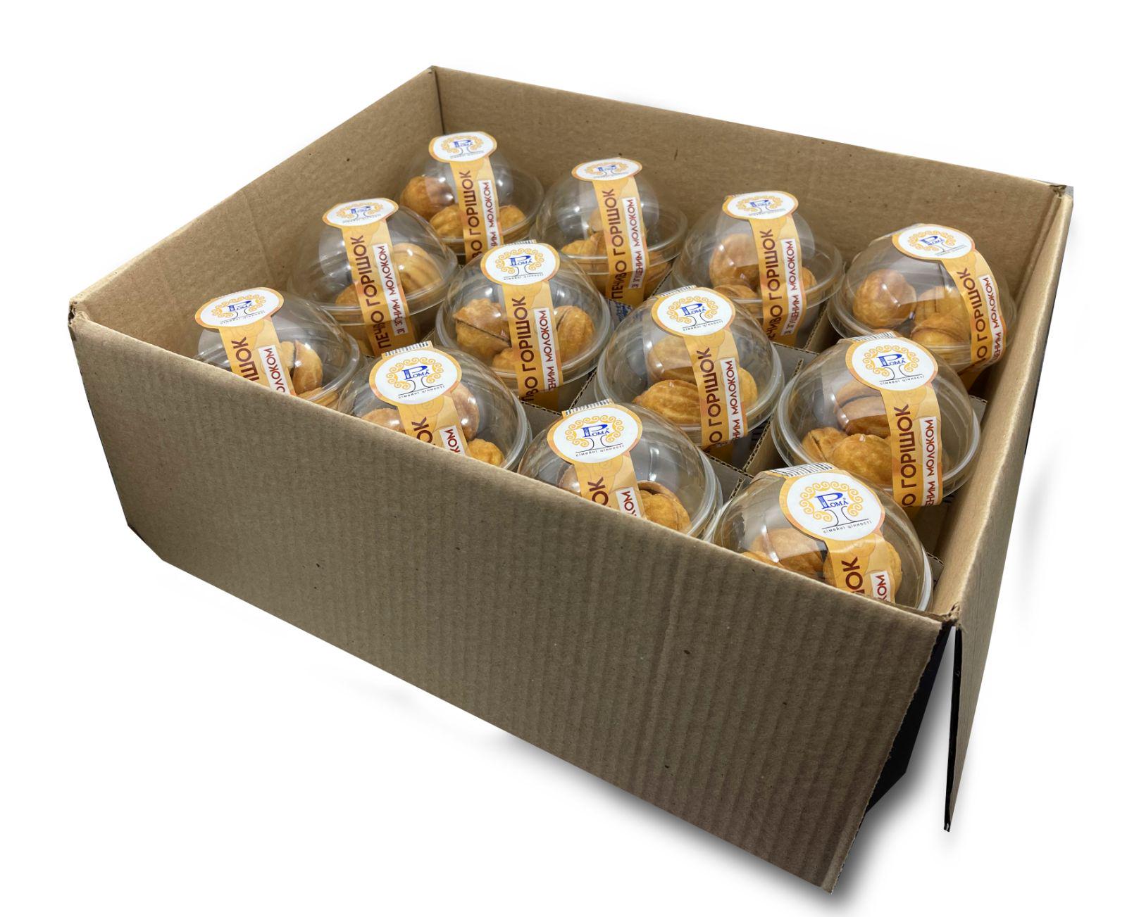 Печенье Рома Орешек со сгущенным молоком 160 г 12 шт./ящ. - фото 2 Печенье Рома Орешек со сгущенным молоком 160 г 12 шт./ящ. - фото 2