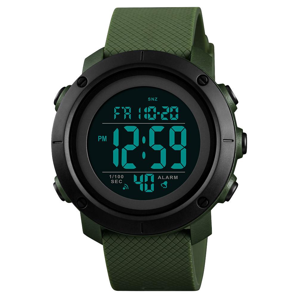 Годинник Skmei чоловічий наручний 1426AGBK watch Army ABS Green/Black (12288) - фото 2