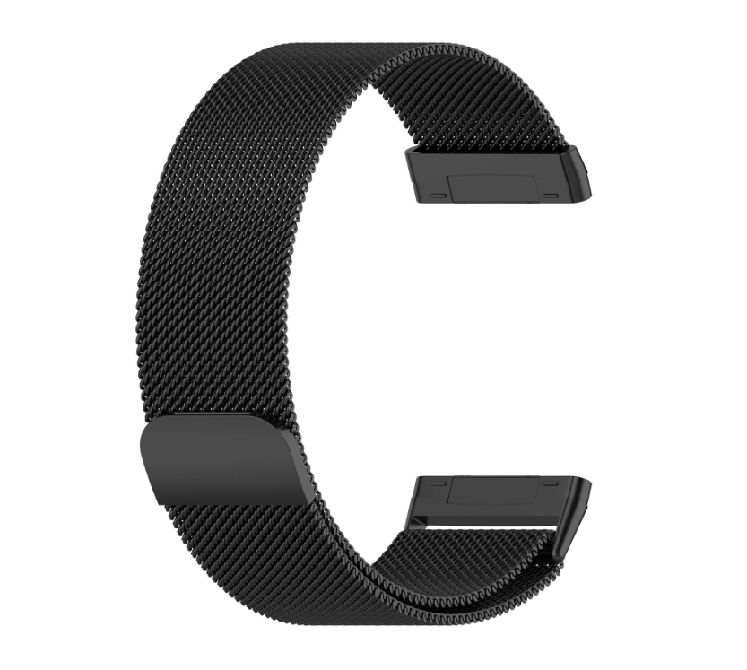Ремешок миланский сетчатый Primo для часов Fitbit Versa 4 Fitbit Sense 2 Black (2046902530)
