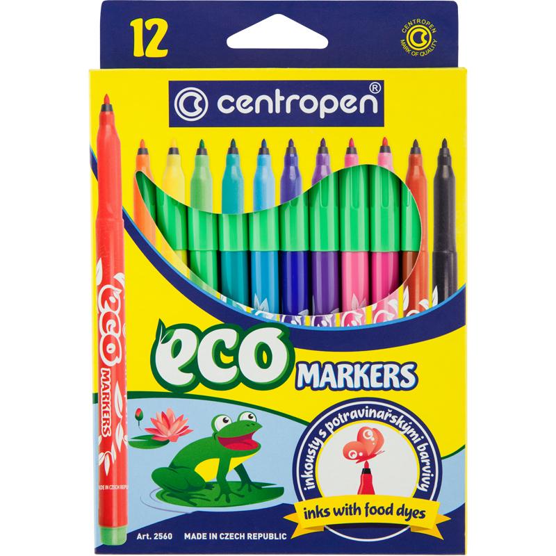 Фломастери кольорові Centropen Eco 12 шт. (2560)