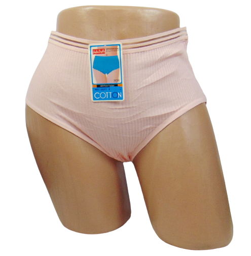 Женские трусики в рубчик JiaoJiao 6611 4XL Розовый (1685853347)