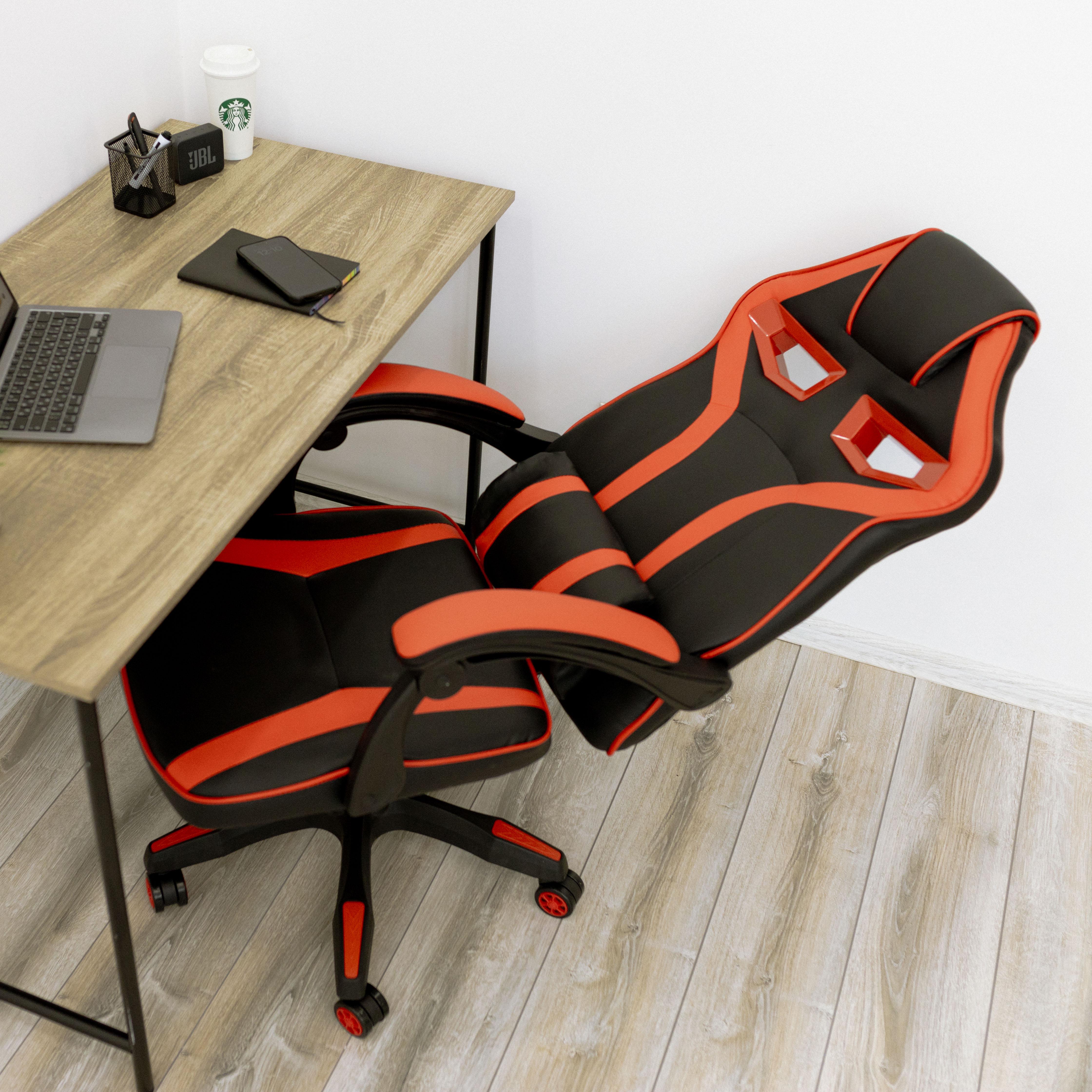 Крісло комп'ютерне геймерське 4Points NT з подушками для дома та офісу Червоний (40017) - фото 6 Крісло комп'ютерне геймерське 4Points NT з подушками для дома та офісу Червоний (40017) - фото 6