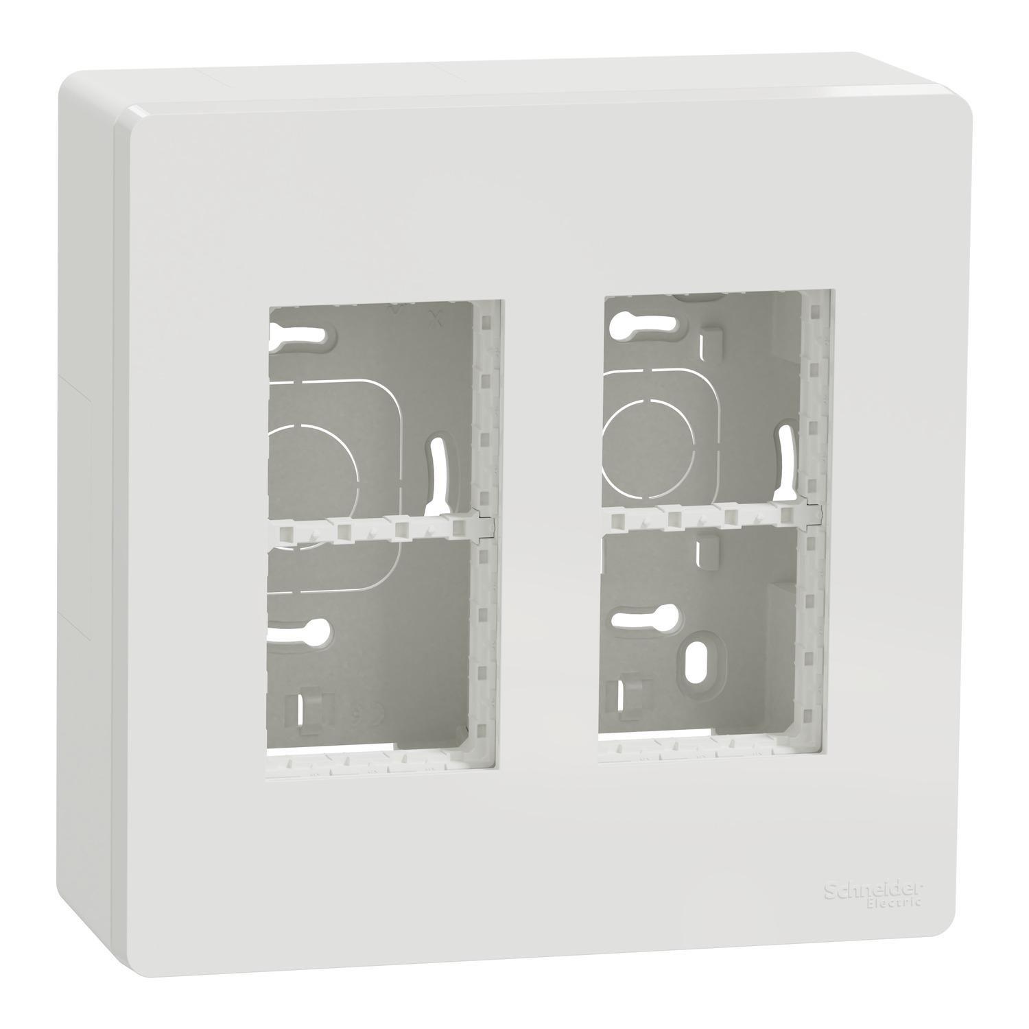 Блок Unica System+ открытая вставка 2х2 Белый (NU122418) Блок Unica System+ открытая вставка 2х2 Белый (NU122418)