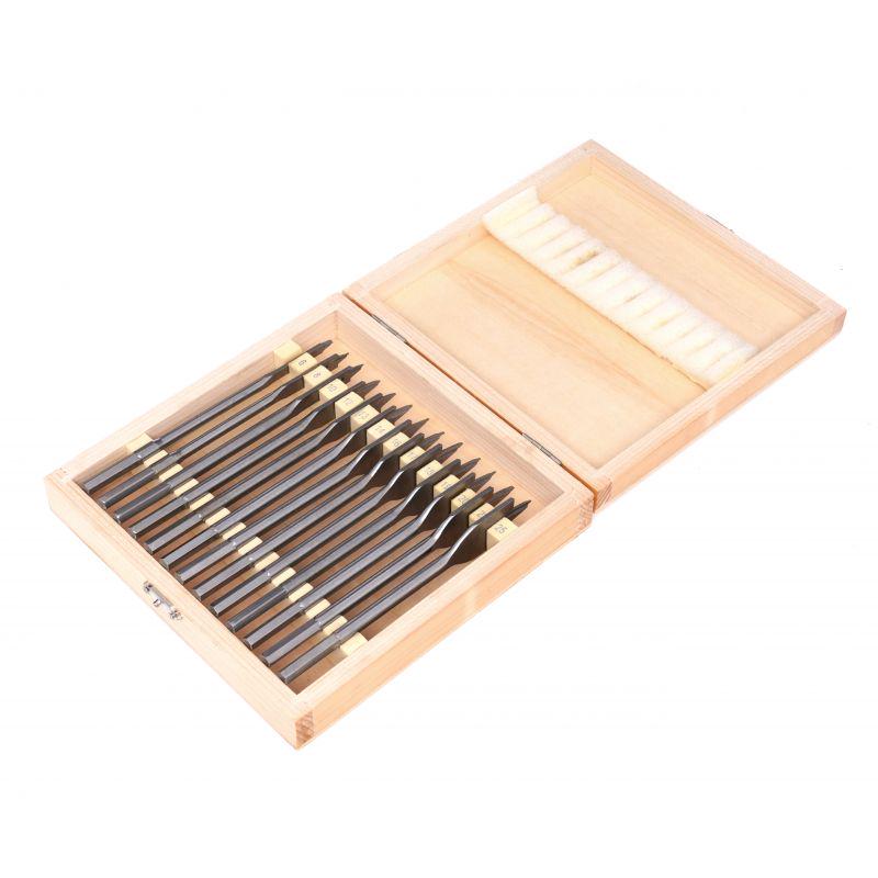 Набір пір'яних свердел Kraft&Dele по дереву 6-25 мм 13 шт (KD10549) - фото 3 Набір пір'яних свердел Kraft&Dele по дереву 6-25 мм 13 шт (KD10549) - фото 3