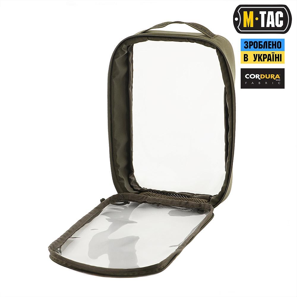Органайзер утилитарный M-Tac Elite L 30х19 см Прозрачный/Ranger Green (AM0000157) - фото 2 Органайзер утилитарный M-Tac Elite L 30х19 см Прозрачный/Ranger Green (AM0000157) - фото 2