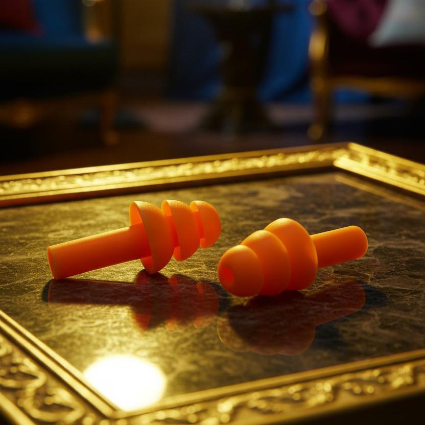 Беруши для сна плавания Univerza Елка силиконовые шумоподавляющие анатомические в футляре Оранжевый - фото 14