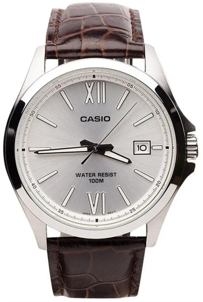 Наручные часы мужские Casio Timeless Collection MTP-1376L-7A со стальным корпусом/водозащитой 100 м Серебряный (3150893583)