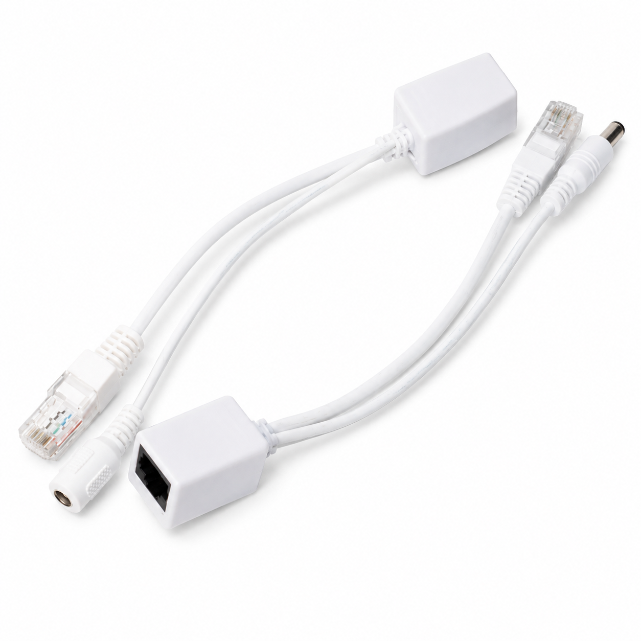 Инжектор POE OEM Q50 пассивный пара 100 Мбіт/с RJ45 PoE-порт 30 Вт Белый (36522140)