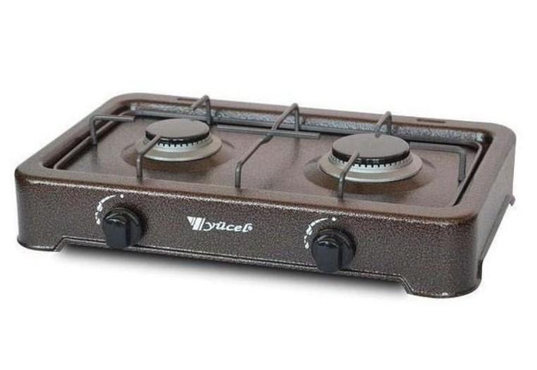 Настільна газова плита YUCEL O 200 LPG 2 конфорки Чорний (2104618737)