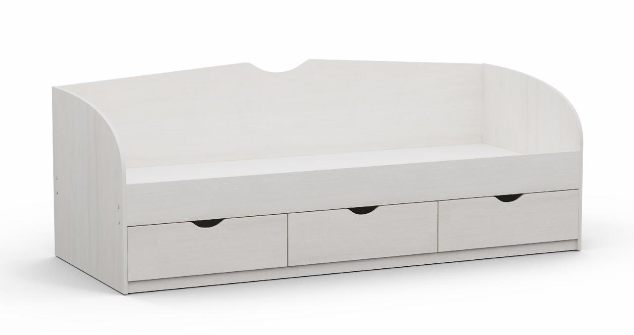 Ліжко односпальне Kontinent L-8 із шухлядами 80х200 см Дуб Шамоні Світлий (86221750) - фото 1